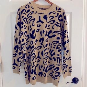 Size small cheetah sweater
